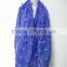New fashion custom cutting pattern plain dyed linon viscose hijab scarf in stock