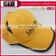 Wholesale reflective trim bright yellow games sports caps fastening embroidered hiking sports caps
