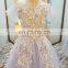 LS00088 cap sleeve flower girl dresses organza lace patterns for 7 year olds