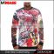 Fashion Breathable Quick Dry Sublimation Polyester/Spandex Fitness Mens Sweatershirt