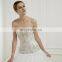 FO9047390 Sweetheart Heavy beaded top Lace appliqued long tail tulle Chic Bridal wedding dress