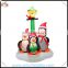 Christmas ornament led inflatable penguins, promotion inflatable penguin family with lamppost for advertising xmas decortion