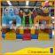 child inflatable climbing jump dry/wet duel slides for business