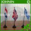 high quality advertising usage national table flag with iron stand