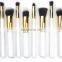 Hot selling wholesale 10 makeup brush set ten make-up brush kit colour makeup tools 5 big m 5 small brush