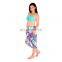 Multicolour Tropical Floral Print Sarong