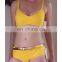 Yellow Gold Belted Hipster Bikini Swimsuit