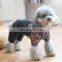 Fashion Dog Pet cat Winter Warm leopard print cotton Clothes hoodie winter dog apparels
