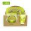 Creative cute cartoon  bamboo fiber children tableware set of five sets of kindergarten baby bowl children's dinner plate
