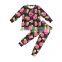 Soft baby girls pajamas with printed paterns