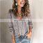 Autumn Solid Color Long Sleeve V-neck Knitted Cardigan Sweater For Women