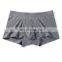 No Ride-up Men's Underwear Boxer Briefs Wider Waistband Nylon Spandex Mid-waist Seamless Underwear Men