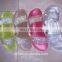 Clear Jelly pvc Sandals Slippers Women Luxury Designer Shoes Transparent Glossy Pool Slides Lady Rubber Slip On Sandals
