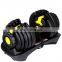 Gym Body Exercise Custom Made Plastic Barbell adjustable Dumbbell Set
