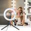 6 8 10 12 14 Inch desktop LED Ring Light with tripod stand For Tiktok YouTube Video Live Broadcast