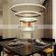 Dining room lamp Nordic modern minimalist led living room dining chandelier warm and creative atmosphere round home