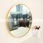 Salon Aluminium Alloy Round Gold  Frame Decorative Mirror