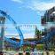 Transparent Fiberglass Slide For Resort Large Water Tube for Water Park Loop Slide In Water Parks