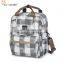 factory OEM fashion multifunctional PU leather baby backpack bag