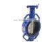 Bundor dn25 manual wafer type ptef seat butterfly valve