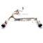 srt exhaust for ford focus valve exhaust catback with quad double tip