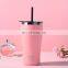 GiNT 530ml China Factory Direct Stainless Steel Insulated Water Cup Vacuum Straw Bottle Thermal Tumbler for Outdoor Camping