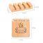 In stocked customized irregular cup mat pad drink cup coasters beech coasters for bar party