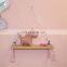 hot sale cute kids wood rope floating decorative wall shelf for bedroom toy shelf for kids