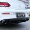 Modified c63 AMG Style Hot Tail Throat For Mercedes  E - Class W205 Coupe diffuser Tail throat