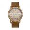 REDEAR 5003 Lover's Quartz Watch Movement Bamboo Watch Case Leather Band Watch High Quality