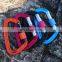 JRSGS Amazon Hot Selling Wholesale D Shape Lightweight Aluminum Climbing Carabiner Clip with Snap Lock Customized LOGO S7101B