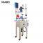 laboratory high pressure 10L chemical single wall layer glass reactor