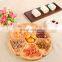 Customized Unique Design Durable Kitchen Divided Food Dry Fruit Bamboo Serving Tray