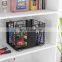 In Stock Portable 201 Stainless Steel Foldable Cabinet Mesh Wire Bathroom Organizers Pantry Basket Storage Rack Shelf