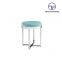 Modern Folding Square PVC Storage Velvet Ottoman High Quality Living Room Furniture Stool with Button