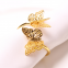 Customized Valentine's Day New Style Double-layer Butterfly Napkin Ring