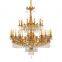modern hotel copper luxury hanging lights gold brass large crystal chandelier
