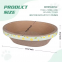 Oval Corrugated Cardboard Cat Scratching Board Bed Lounger for Indoor Cats