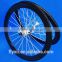 FLX-WS-CW05 : Carbon Matt Cycling Road Bike Clincher Wheelset 50mm Rim ( Basalt Brake Side ) white spokes , white hub