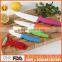 4pcs multi-color cutting ceramic kitchen knife set