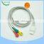 Professional ECG M1673A snap type 3 leadwires ECG cables