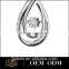 925 silver smooth Drops pendant for medical alert pendant