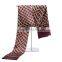 Fashion Style Print Double Layer Silk Satin Neckerchief Pure Silk Men Scarf