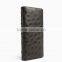 Excellent Quality genuine ostrich leather money clip wallet