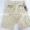 Mens cheap 100%cotton garment stocklot in China printed shorts