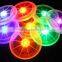 Led Color changing Drink Coaster with fruit logoed being the focus in the night