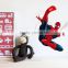 3d cartoon Spiderman Wall Stickers for Kids Rooms children room Wall decals Home Decor wallpaper Mural gift christmas decoration