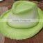 paper straw fedora beach child hat kids straw hat