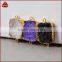 Fashion electroplated gold filled jewelry small druzy gem connector all Color natural crystal drusy pendant