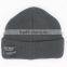 plain flat brim beanie hat for men